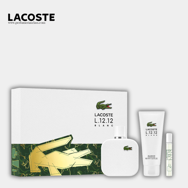 Hombre - Lacoste L.12.12. Blanc 100 ml Edt - Estuche 3 Pdts