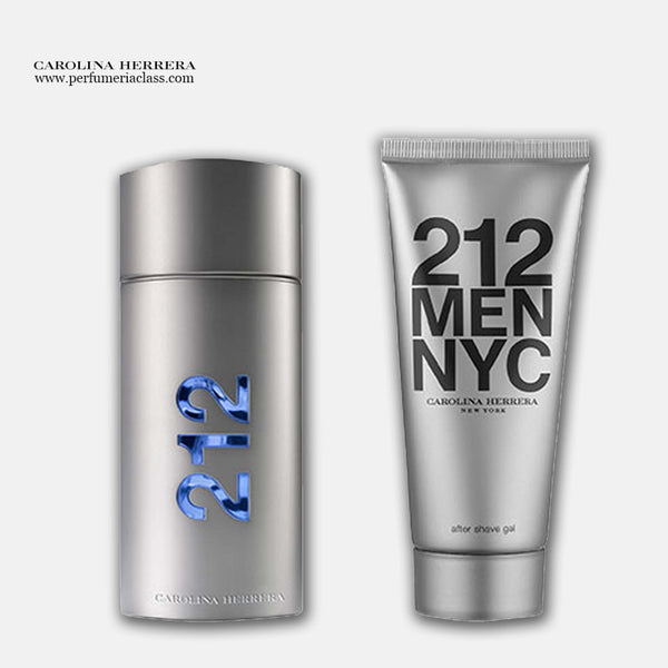 Hombre - Carolina Herrera 212 Men 100 ml Edt - Estuche 2 Pdts