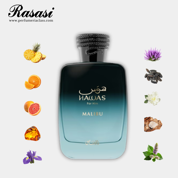 Hombre - Rasasi Hawas Malibu 100 ml Edp