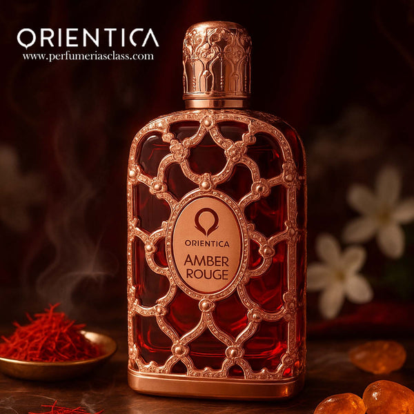 Unisex - Orientica Luxury Collection Amber Rouge 80 ml Edp - Estuche 4 Pdts