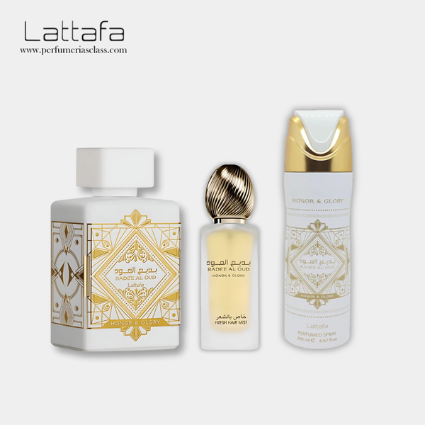 Unisex - Lattafa Badee Al Oud Honor & Glory 100ml Edp - Estuche 3 Pdts