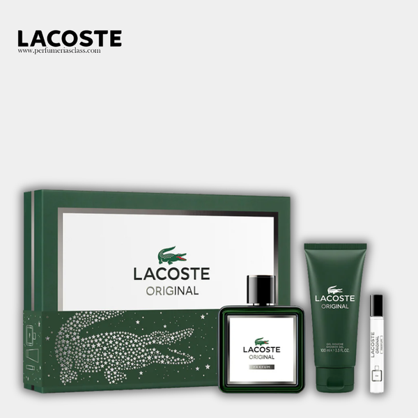 Hombre - Lacoste Original 100 ml Edp - Estuche 3 Pdts