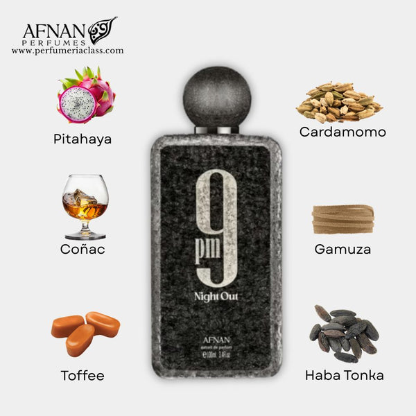 Hombre - Afnan 9 PM Night Out Extrait de Parfum 100 ml Edp