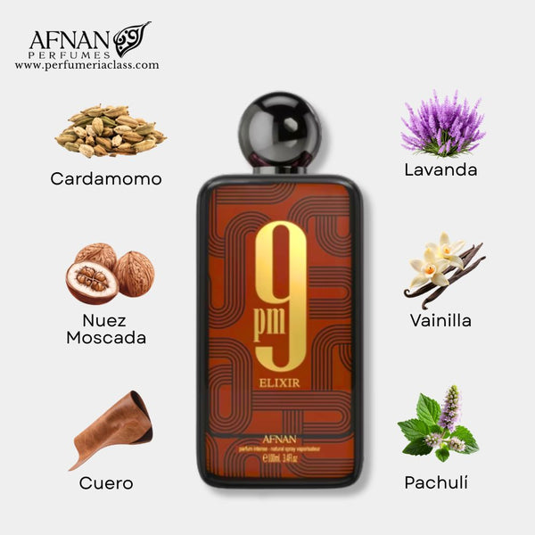 Hombre - Afnan 9 pm Elixir Parfum Intense 100 ml