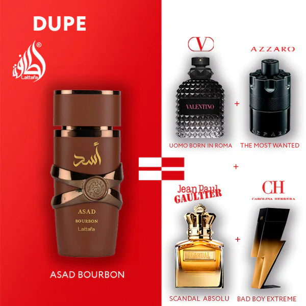 Hombre - Lattafa Asad Bourbon Perfume Body Spray 200 ml