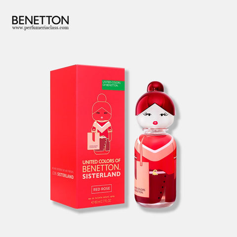Benetton Sisterland Red Rose 80 ml Edt (Mujer)