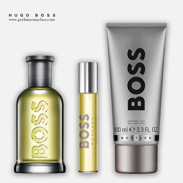 Hombre - Hugo Boss Boss Bottled 100 ml Edt - Estuche 3 Pdts