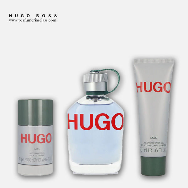 Hombre - Hugo Boss Hugo Green 125 ml Edt - Estuche 3 Pdts