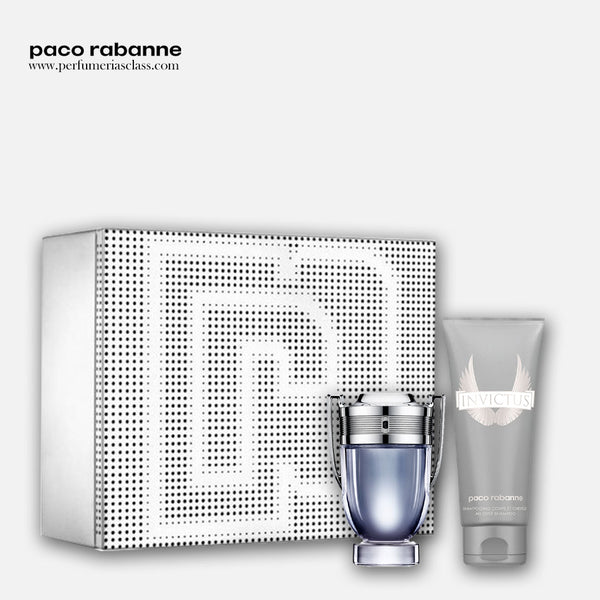 Hombre - Paco Rabanne Invictus 100 ml Edt - Estuche 2 Pdts