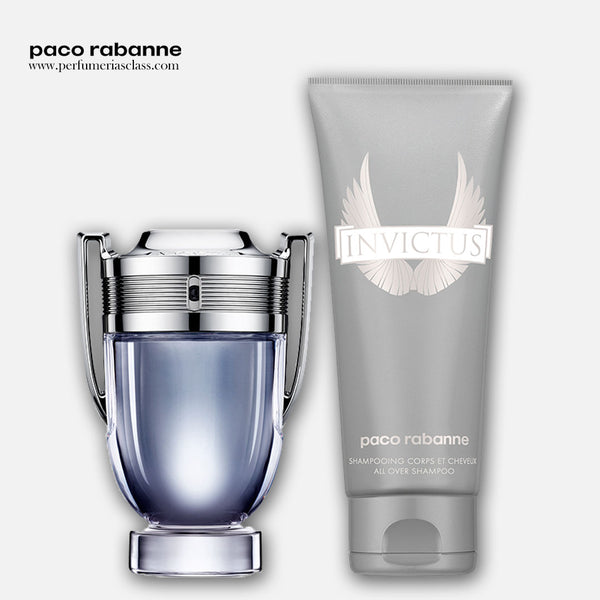 Hombre - Paco Rabanne Invictus 100 ml Edt - Estuche 2 Pdts