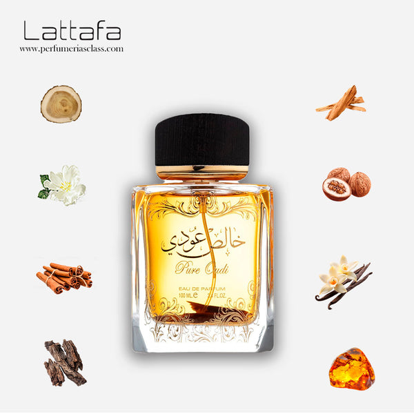 Hombre - Lattafa Pure Oudi 100 ml Edp - Estuche 2 Pdts