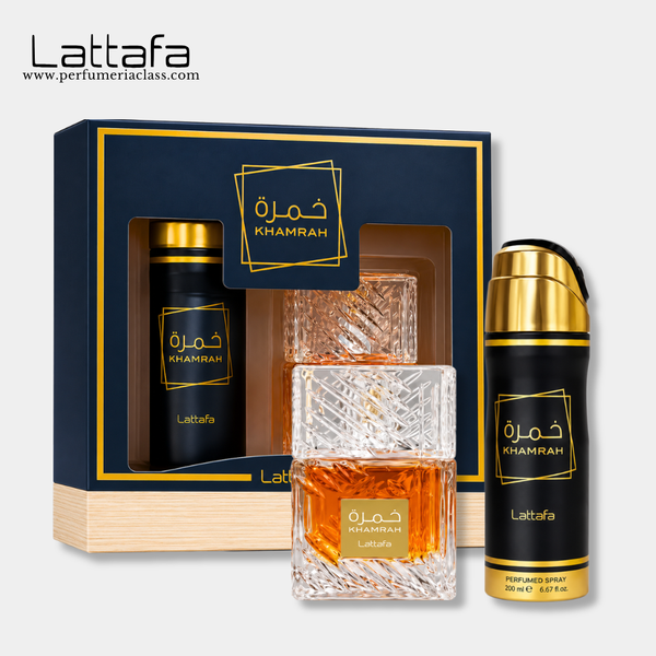 Unisex - Lattafa Khamrah 100 ml Edp - Estuche 2 Pdts