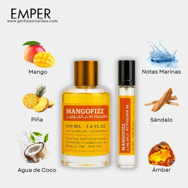 Hombre - Emper Mango Fizz by Stallion 53 100 ml Edp - Estuche 2 Pdts