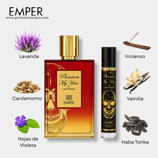 Hombre - Emper Phantom My Hero In Las Vegas 100 ml Edp - Estuche 2 Pdts