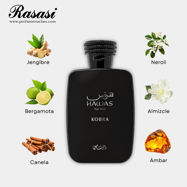 Hombre - Decant Rasasi Hawas Kobra  5ml Edp