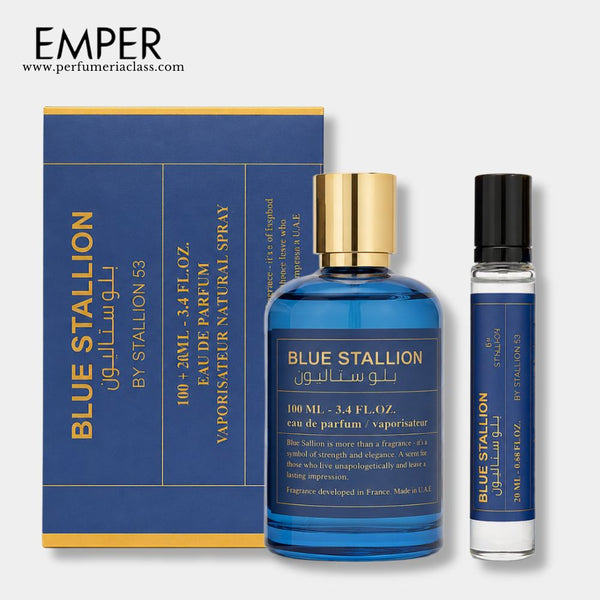 Hombre - Emper Blue Stallion by Stallion 53 100 ml Edp - Estuche 2 Pdts