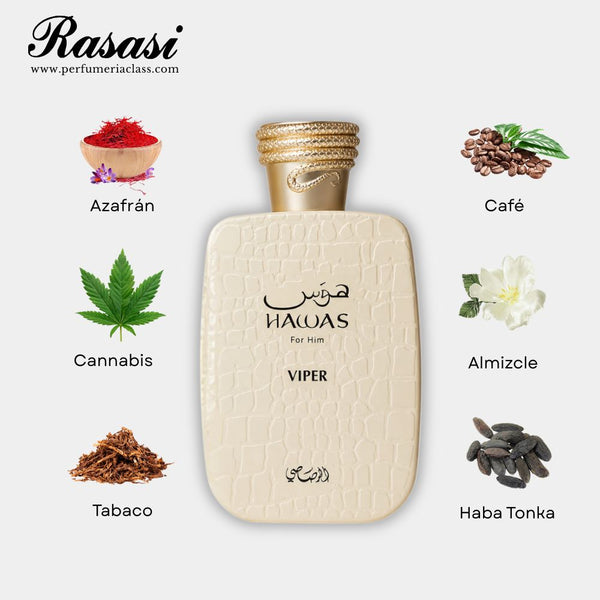 Hombre - Rasasi Hawas Viper 100 ml Edp