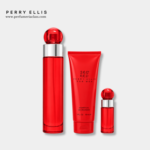 Hombre - Perry Ellis 360 Grados Red 100 ml Edt - Estuche 3 Pdts