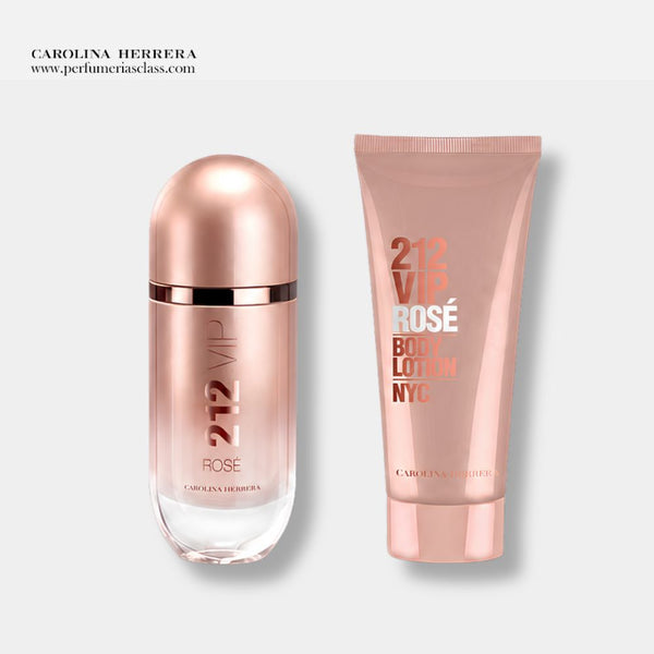 Mujer - Carolina Herrera 212 VIP Rosé 80 ml Edp - Estuche 2 Pdts