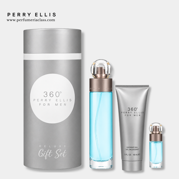 Hombre - Perry Ellis 360 Grados 100 ml Edt - Estuche 3 Pdts