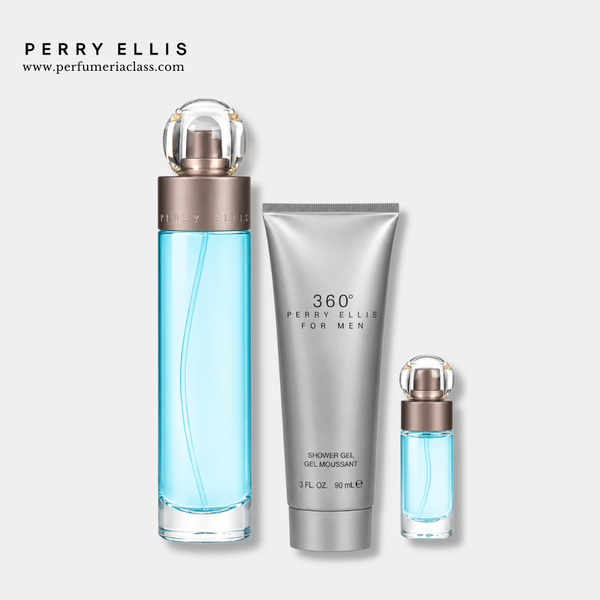 Hombre - Perry Ellis 360 Grados 100 ml Edt - Estuche 3 Pdts