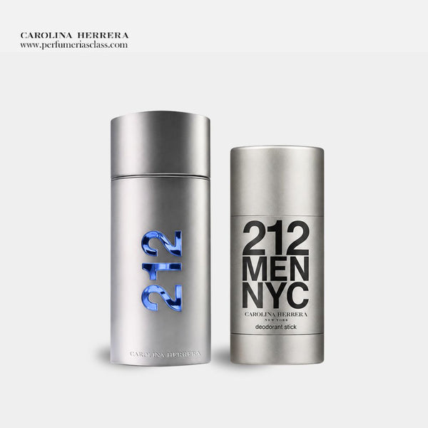 Hombre - Carolina Herrera 212 Men 100 ml Edt - Estuche 2 Pdts