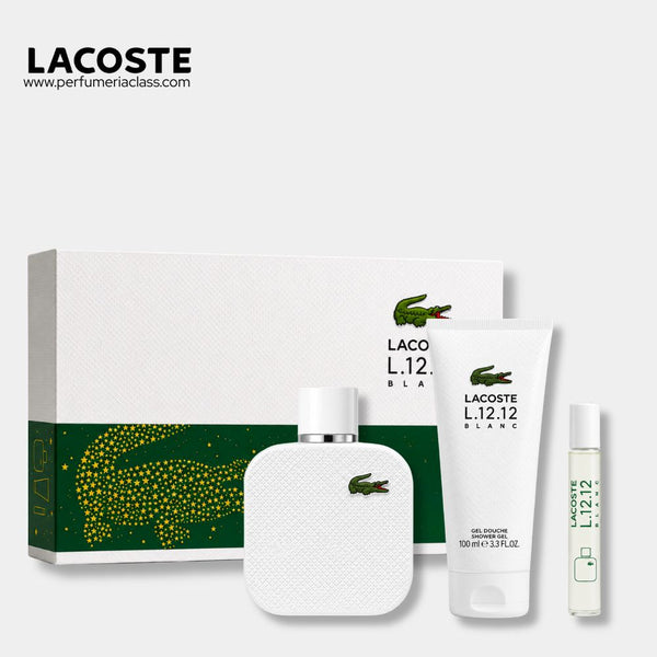 Hombre - Lacoste L.12.12. Blanc 100 ml Edt - Estuche 3 Pdts