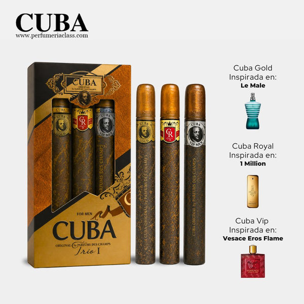 Hombre - Cuba Trio I - Estuche 3 x 35ml Edt