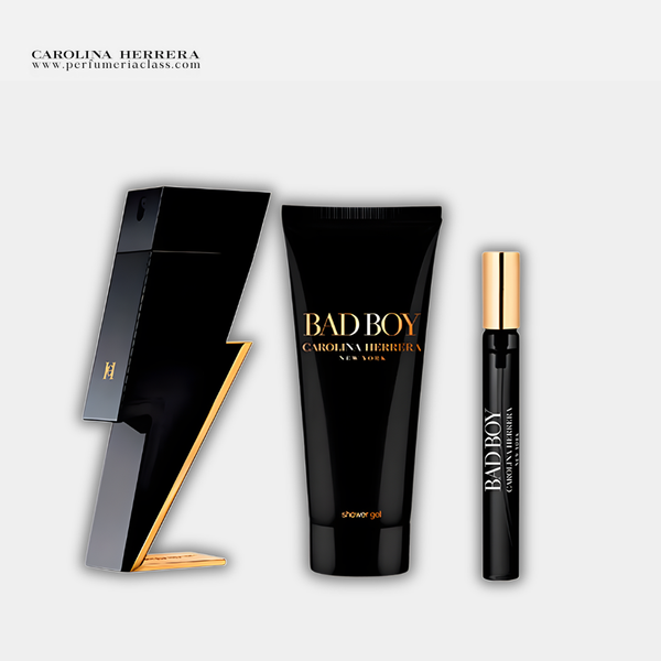 Hombre - Carolina Herrera Bad Boy 100 Edt - Estuche 3 Pdts