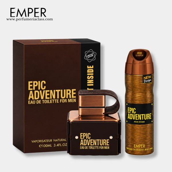 Hombre - Emper Epic Adventure 100 ml Edt - Estuche 2 Pdts