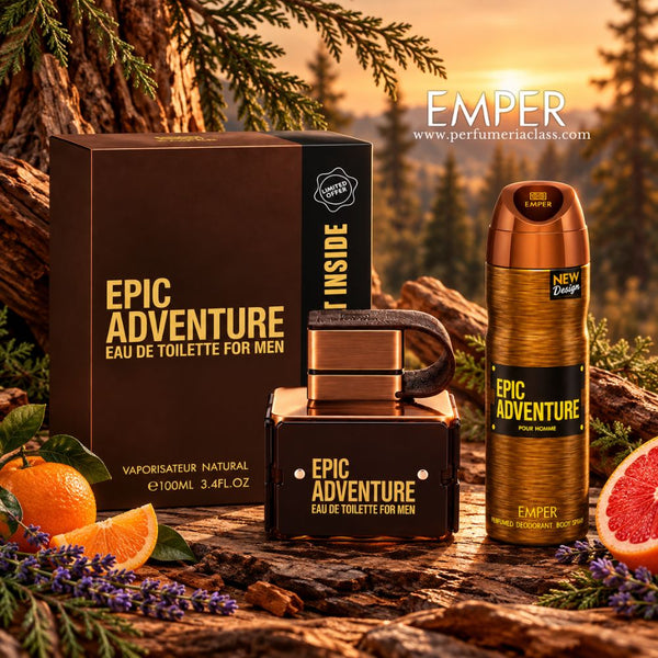 Hombre - Emper Epic Adventure 100 ml Edt - Estuche 2 Pdts