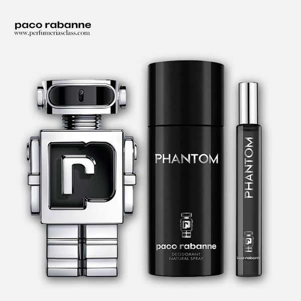 Hombre - Paco Rabanne Phantom 100 ml Edt - Estuche 3 Pdts