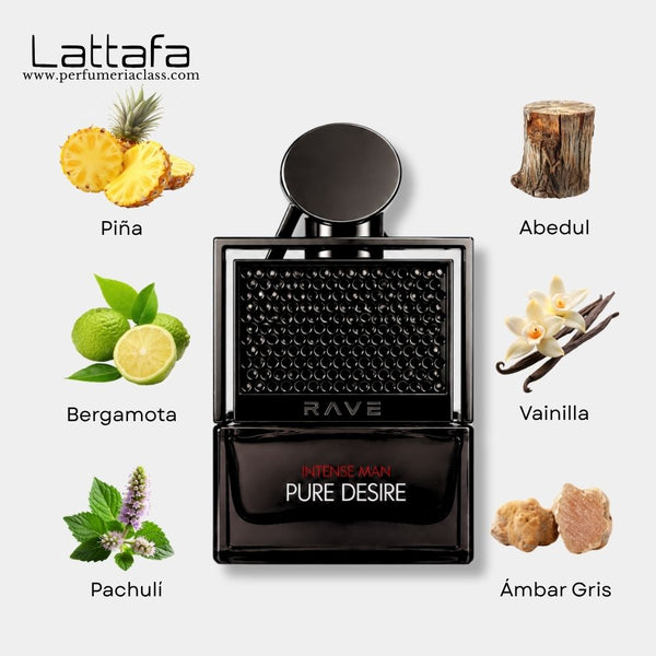 Hombre - Lattafa Rave Pure Desire Intense 100 ml Edp