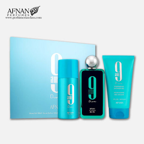 Hombre - Afnan 9 am Dive 100 ml Edp - Estuche 3 Pdts