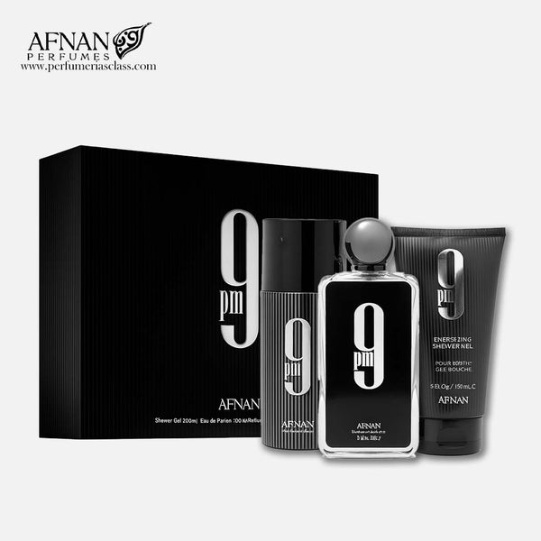 Hombre - Afnan 9 pm 100 ml Edp - Estuche 3 Pdts