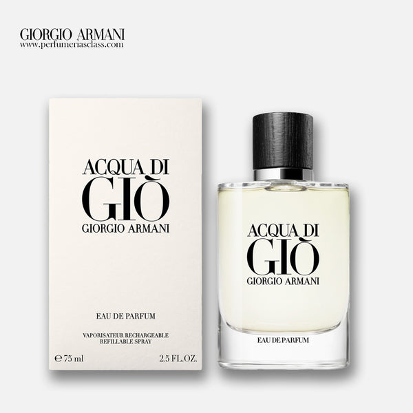 Hombre - Giorgio Armani Acqua di Gió 75 ml Edp Recargable