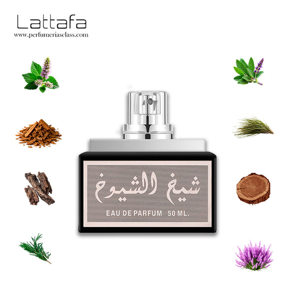 Hombre - Lattafa Sheikh Al Shuyukh Black 50 ml Edp - Estuche 2 Pdts