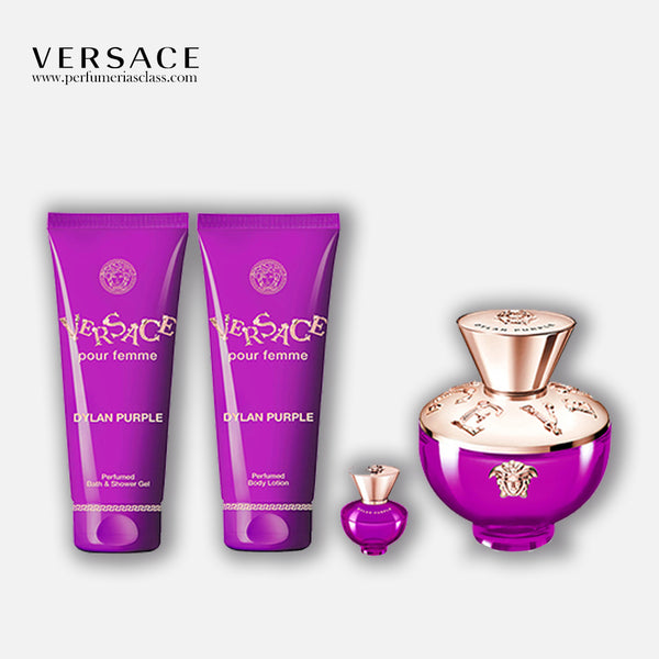 Mujer - Versace Dylan Purple 100 ml Edp - Estuche 4 Pdts