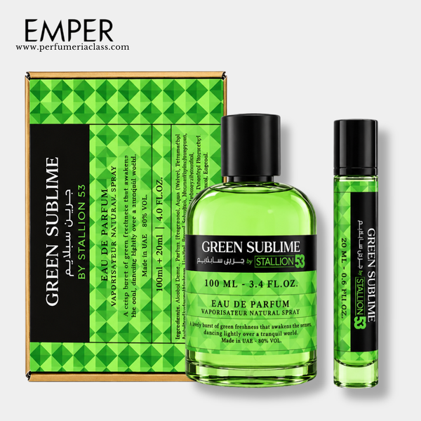 Hombre - Emper Stallion 53 Green Sublime 100 ml Edp - Estuche 2 Pdts