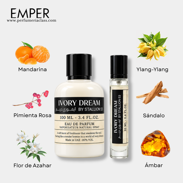 Mujer - Emper Stallion 53 Ivory Dream 100 ml Edp - Estuche 2 Pdts