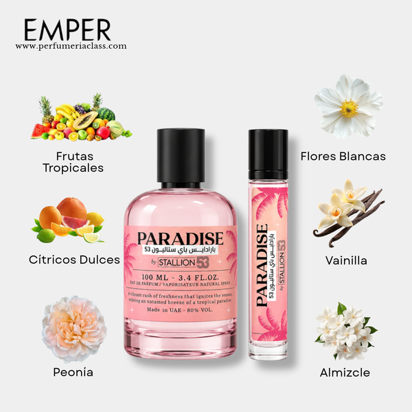 Mujer - Emper Stallion 53 Paradise 100 ml Edp - Estuche 2 Pdts