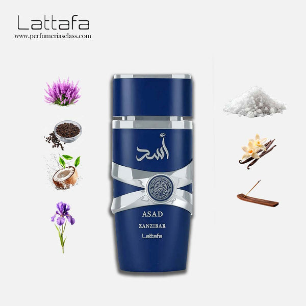 Hombre - Lattafa Asad + Lattafa Asad Zanzibar 100 ml Edp - Estuche 2 Productos
