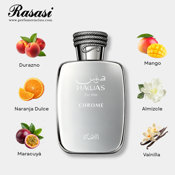 Hombre - Rasasi Hawas Chrome 100 ml Edp