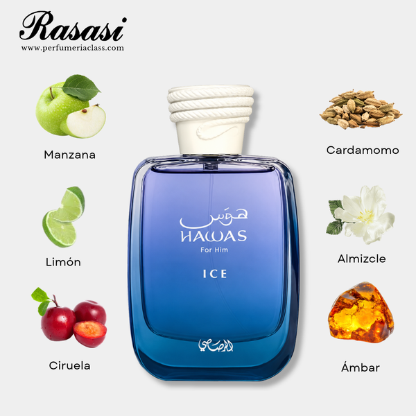 Hombre - Rasasi Hawas Ice 100 ml Edp