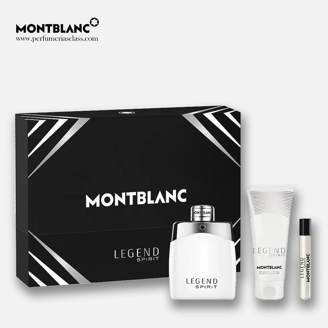 Hombre - Mont Blanc Legend Spirit 100 ml Edt - Estuche 3 Pdts