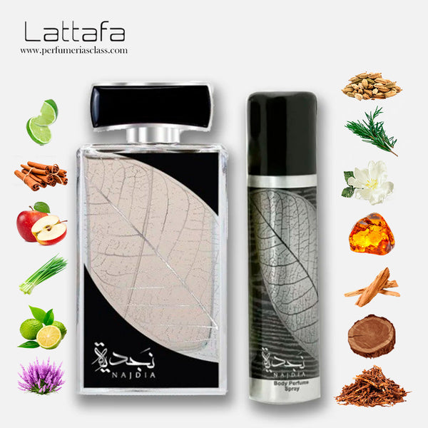 Hombre - Lattafa Najdia 100 ml Edp - Estuche 2 Pdts