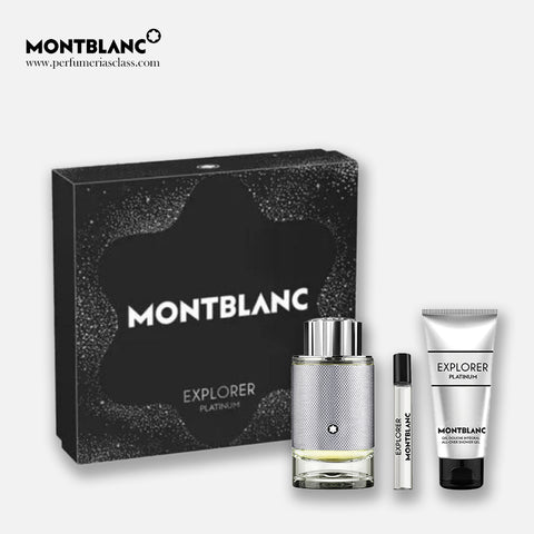 Hombre - Mont Blanc Explorer Platinum 100 ml Edp - Estuche 3 Pdts