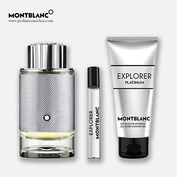 Hombre - Mont Blanc Explorer Platinum 100 ml Edp - Estuche 3 Pdts