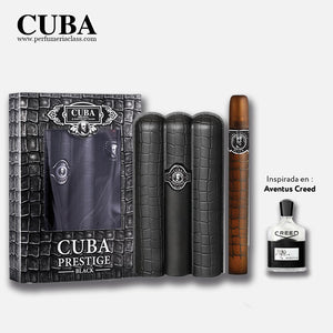 Hombre - Cuba Prestige Black 90 ml Edt - Estuche 2 Pdts