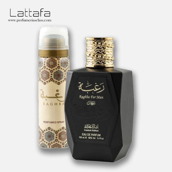 Hombre - Lattafa Raghba 100 ml Edp - Estuche 2 Pdts